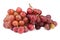 High resolution photo of dark grapes on white