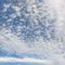 High resolution photo of sky with fluffy altocumulus - cirrocumulus / mackerel skies clouds