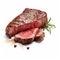 High Resolution Stock Photo Of A Precise And Lifelike Cut Sirloin Steak