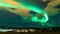 High resolution time lapse footage of a very strong northern lights also known as Aurora borealis in Iceland.