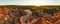 High resolution wide panorama of Marafa Depression Hell`s Kitch