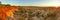 High resolution wide panorama of Marafa Hell`s Kitchen canyon