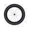 High Rim Wheel Road Bike vector