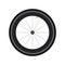 High Rim Wheel Road Bike vector