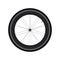 High Rim Wheel Road Bike vector