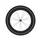 High Rim Wheel Road Bike vector