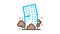 high-rise building collapse Icon Animation