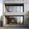 High-rise building facade with raw concrete textures and refined sophistication