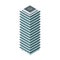 High-Rise Building in Isometric Projection