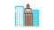 High-Rise Buildings View Icon Animation