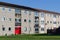 High rise council flats in poor housing estate