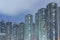 High rise residential buiilding in Hong Kong city