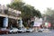 High road and road side vehicle parking view, at Park street, Kolkata.