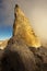 High rock from a rocky port La Breche de Roland, border between France and Spain, Pyrenees