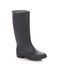 High rubber boot black color.