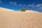 High sand hill ridge from afar at Little Sahara white sand dune