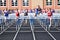 High school boys hurdles race