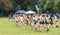 High school girls cross country race start