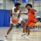 High school indoor basketball game Bishop Noll vs Lake Station in East Chicago