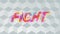 High score text with lightning effect against 3d abstract in seamless pattern on grey background