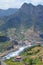 High seacliffs and black sand beaches in Porto da Cruz, Madeiraâ€™s northern coast