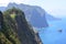 High seacliffs and black sand beaches in Porto da Cruz, Madeiraâ€™s northern coast