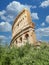 High section colosseum or coloseum in Rome Italy daytime