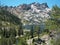 High Sierra Alpine Lake Pines Rocks