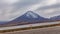 High slope road and Licancabur volcano time lapse