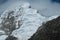 High snow mountains of Cordillera Blanca in Peru