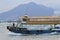 High-speed hydrofoil ferry boat in the harbor of Hong Kong