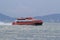 High-speed hydrofoil ferry boat in the harbor of Hong Kong