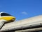 High speed monorail train closeup