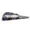 High speed passenger train on white. 3D illustration