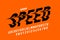 High Speed style font design