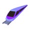 High speed train for transporting people over long distances. railway transport.Transport single icon in cartoon style