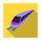 High speed train for transporting people over long distances. railway transport. Transport single icon in flat style