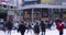 A high speed of walking Japanese business people at urban city in Shinjuku