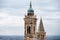 High spires of Basilica of Santa Maria Maggiore. Bergamo