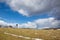 The high stand on the Silicka plateau and the storm cloudscape in spring