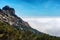 High stony mountains in Busot. Alicante. Spain