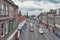 High Street in town center of Berwick-upon-Tweed, northernmost town in Northumberland at the mouth of River Tweed in England, UK