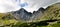 High Tatra mountains panorama