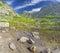 High Tatras - Slovakia - The the look to Pleso nad Skodom lake in Mlynicka dolina and peaks Predna BaÅ¡ta, Satan and Strbsky stit.