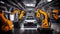 High-tech assembly line for electric vehicles with advanced automation