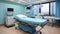 High tech equipment and advanced medical devices in a state of the art operating room