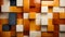 High-tech Orange And Blue Colored Blocks With Metallic Finishes
