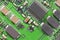 High Technology Circuit Board Macro Close Up