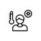 High temperature, coronavirus icon. Simple line, outline vector elements of viral pandemic icons for ui and ux, website or mobile