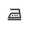 High temperature ironing vector icon